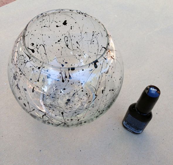 Little Green Notebook DIY Splatter Vase (and a Trick for Grocery Store